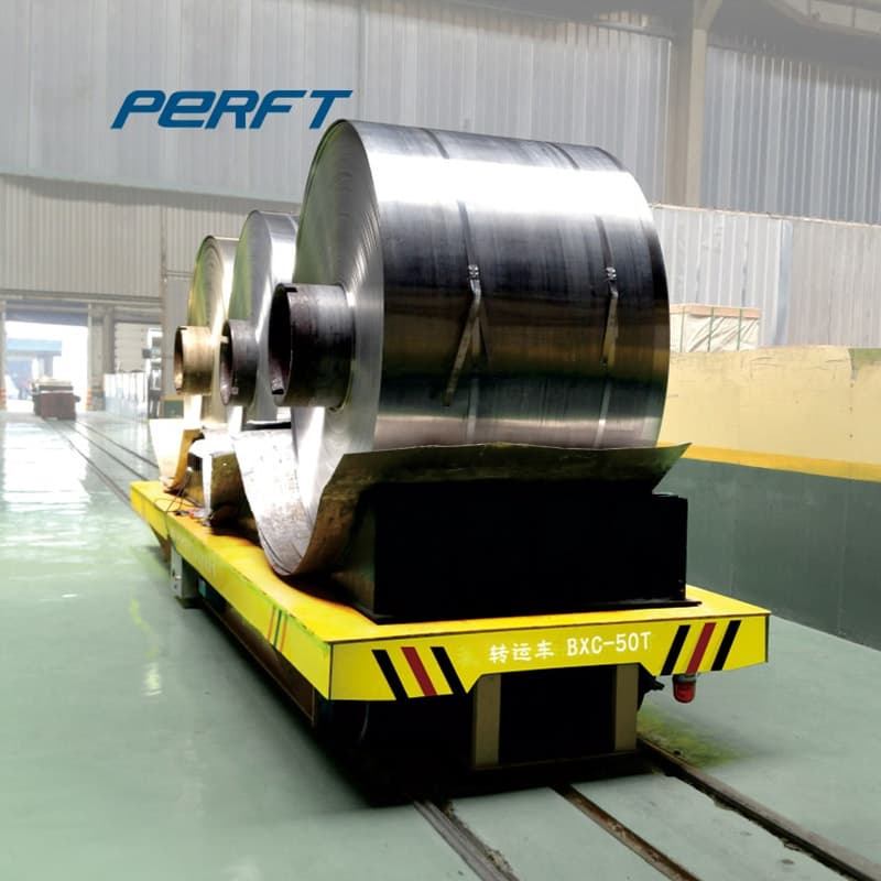 80t Low Voltage Rail Operated Electric Coil Transfer Cart