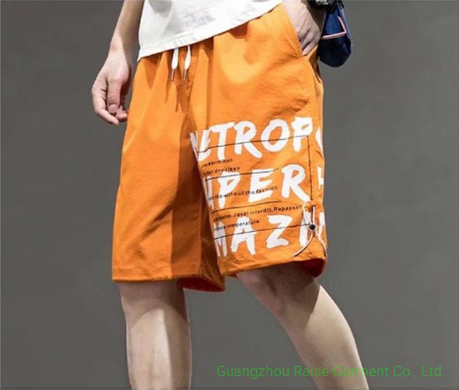Custom Polyester Men's Sweat Board Shorts with Prinitng Logo