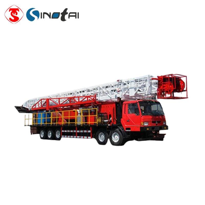 Oilfield Drilling Rig Truck-Mounted Workover Rig Xj550
