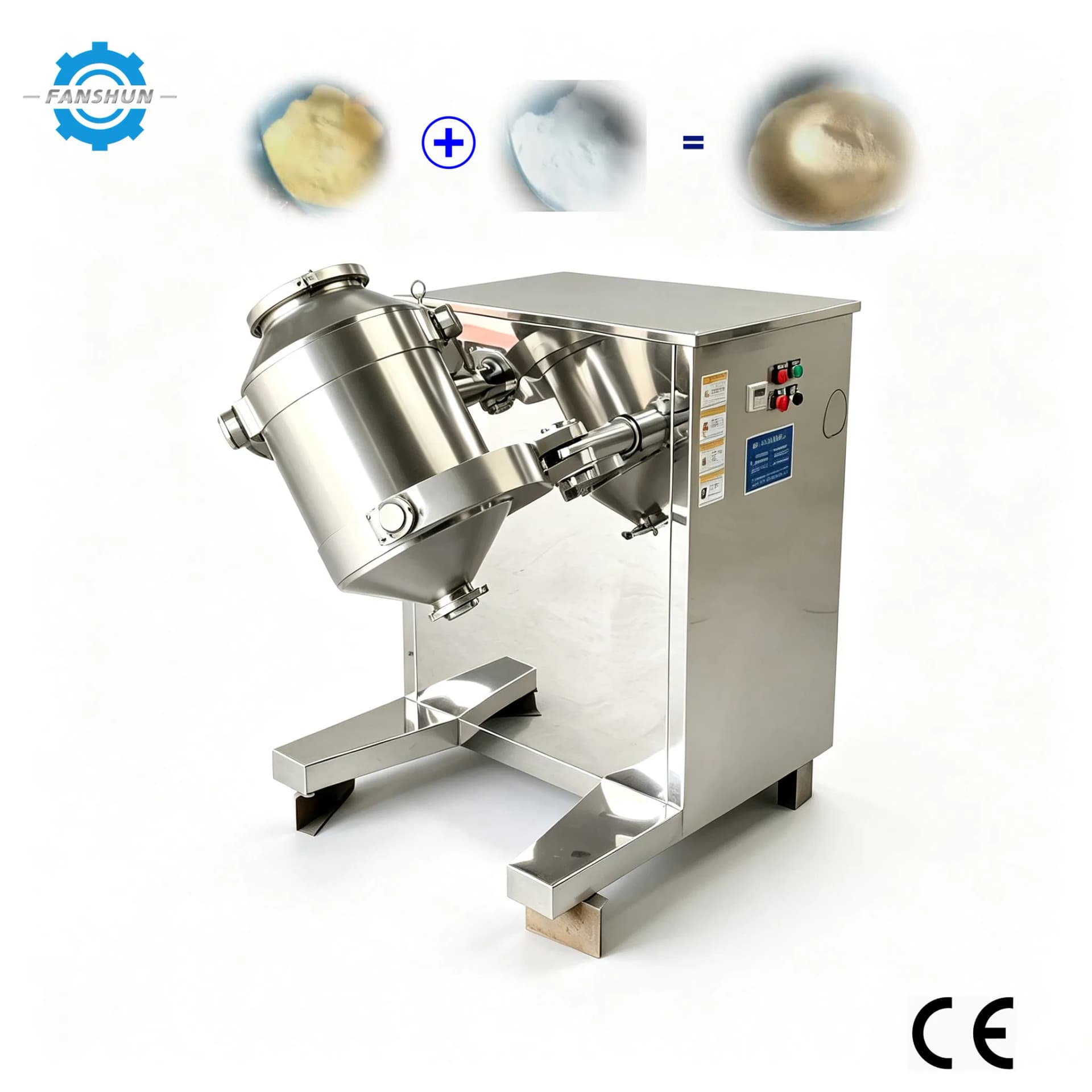 CE Automatic Powder Granule Production Line Three Dimension Blender Mixer Machine