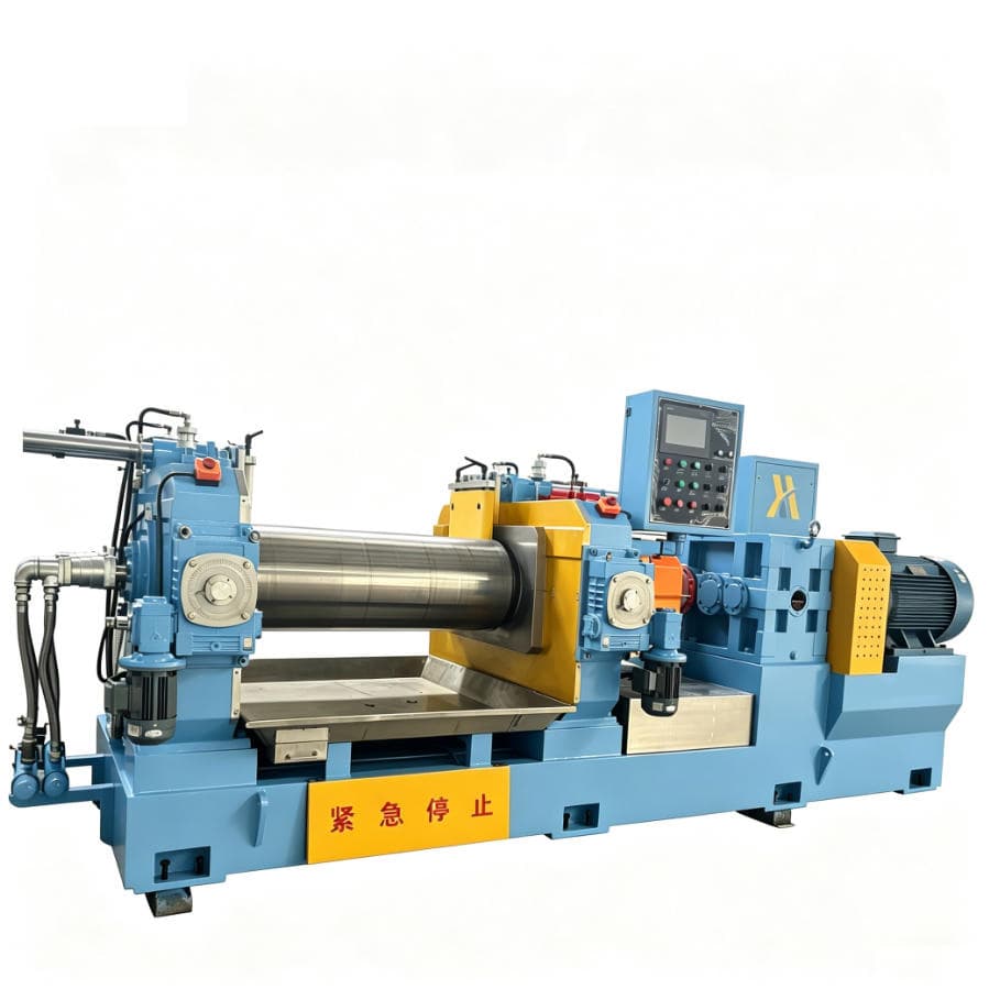 Automatic Designed Open Type Mixing Mill Hydraulic Stock Blender Type Two Roll Rubber Mixing Mill