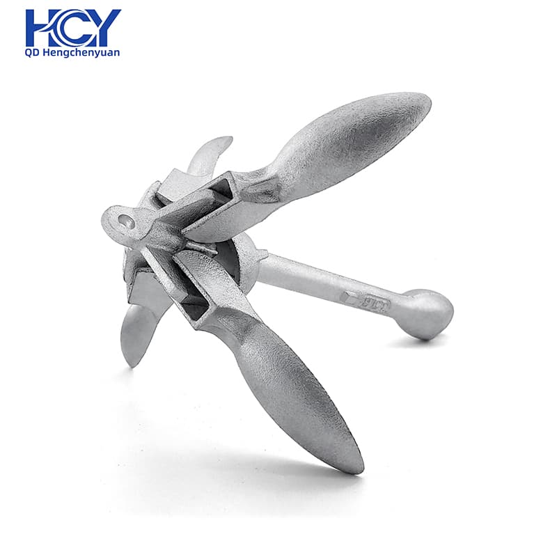 Durable Folding Anchor for Boats and Watercraft Stability