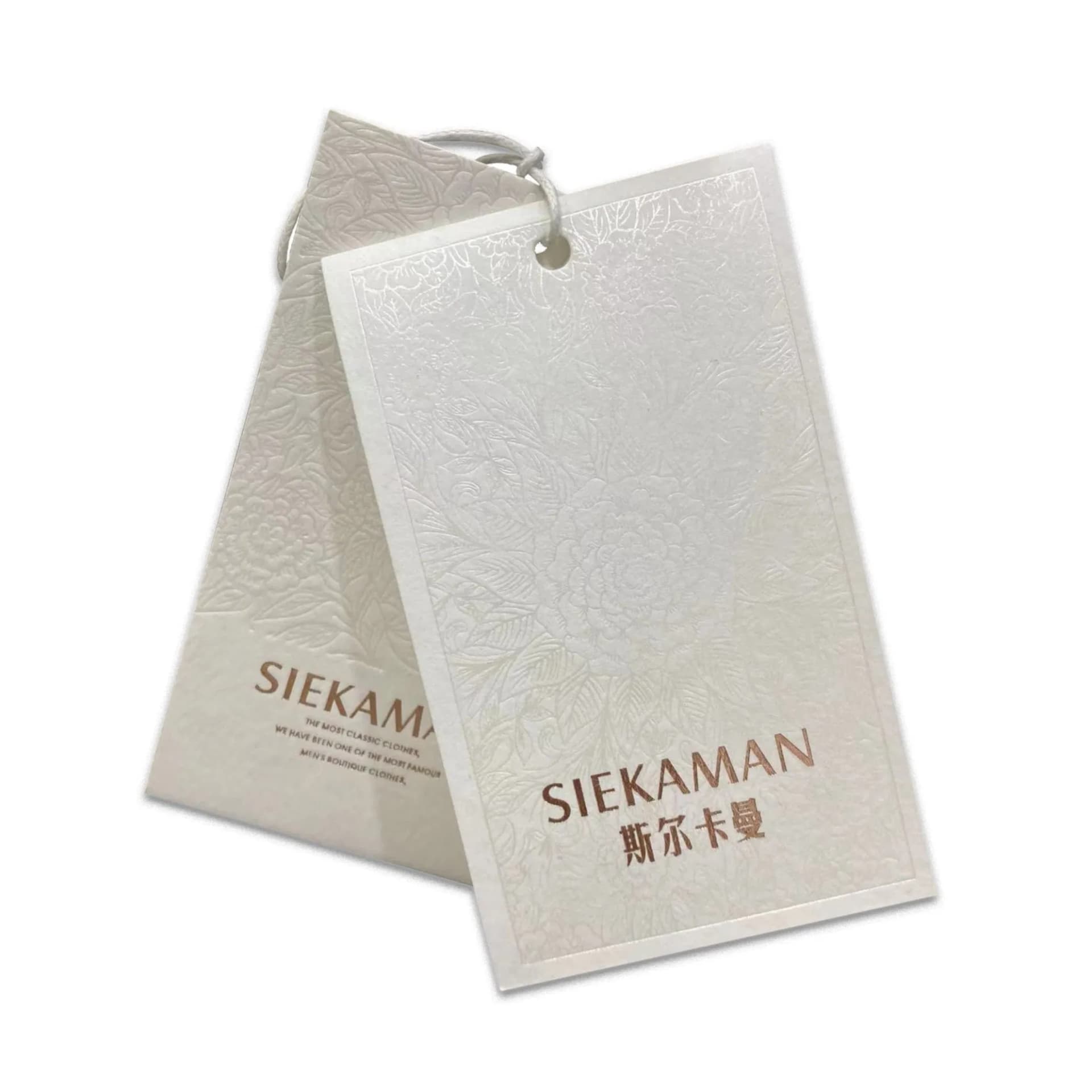 Deepking Custom UV Hang Tag Paper Hangtag OEM Garment Tag