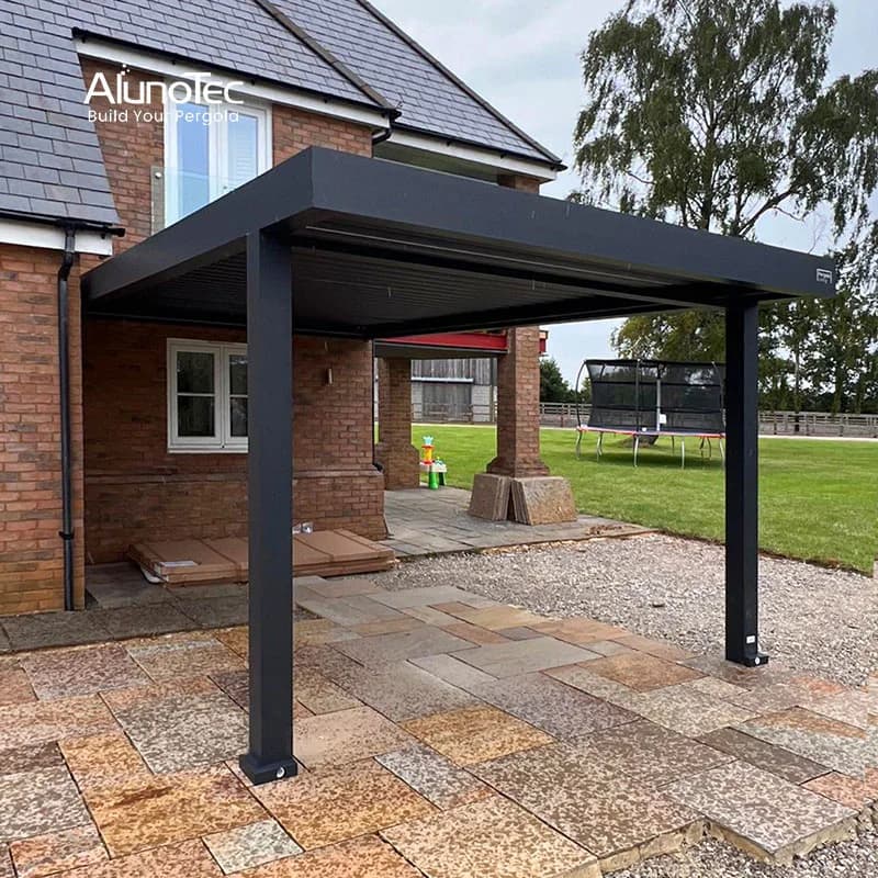 Modern Outdoor Waterproof Balcony Restaurant Sunshade Awning Aluminum Pergola Gazebo Canopy