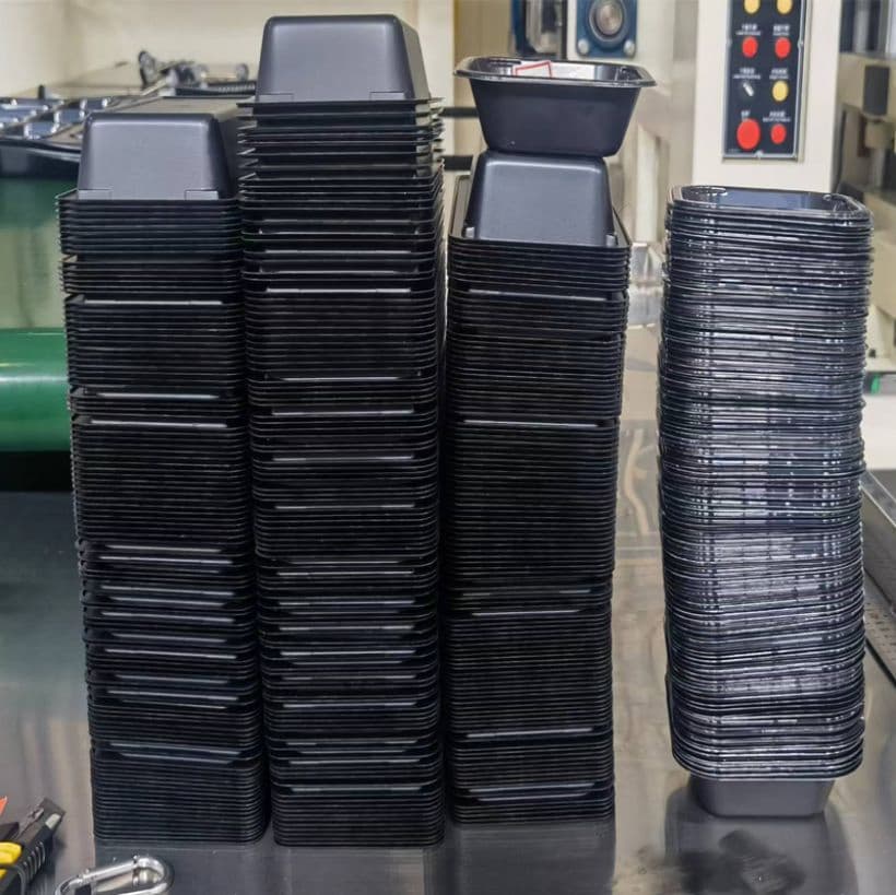 Deep 5cm/8cm Cpet Trays Large Capacity for Ready Meals