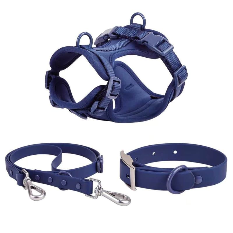 PVC Dog Harness Leash Set Comfortable Pet Daily Walking Training Harness Set