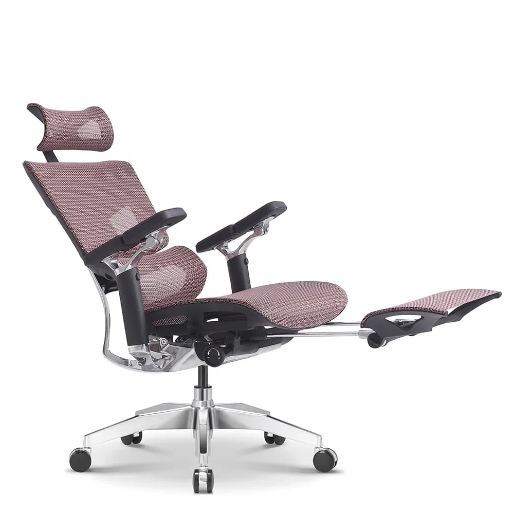 Ergonomic Office Chair with 3D Lumbar Support 3D 360° Rotation Arm and 3D Headrest 135° Stepless Tilt Function Mesh Chairs