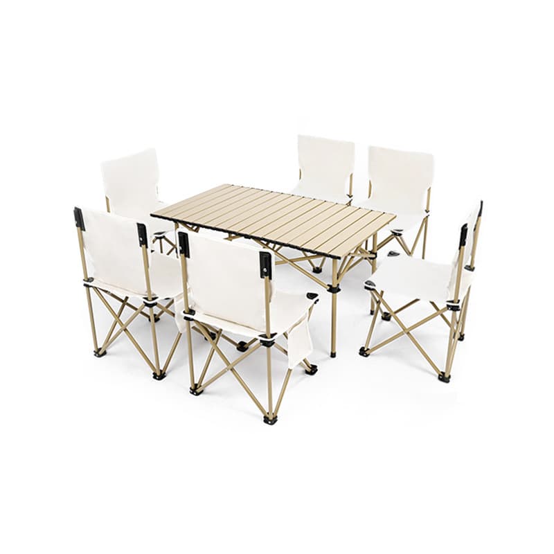 Aluminum Folding Outdoor Table and Chair Set Aluminium Camping Furniture for Picnic