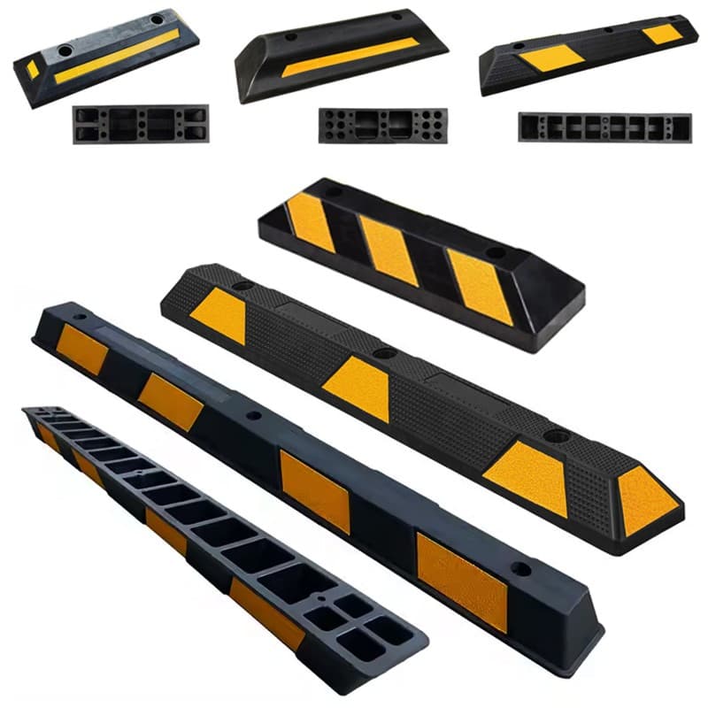 Plastic Rubber Parking Block Reversing Positioner Wheel Stopper