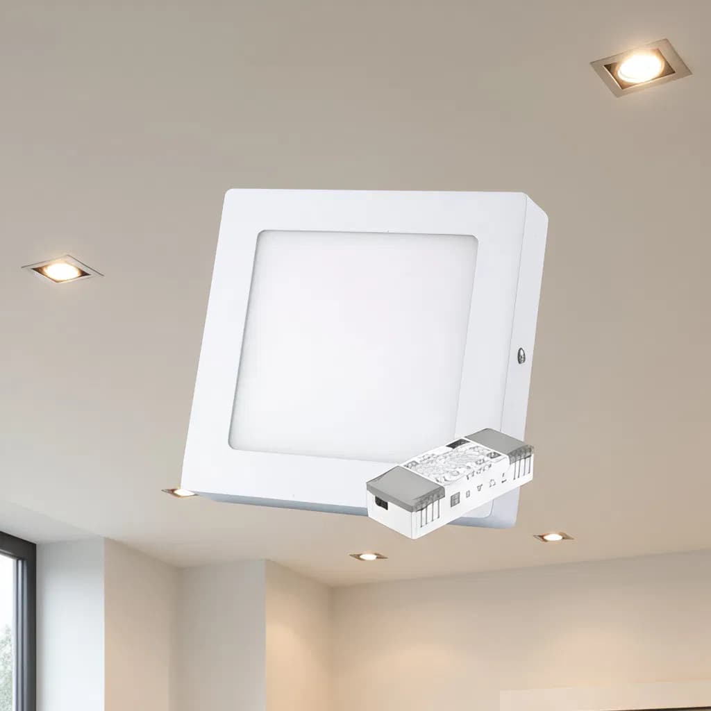 18W Surface Square 3CCT in One LED Eaglerise Driver EU Standard Small Panel Light