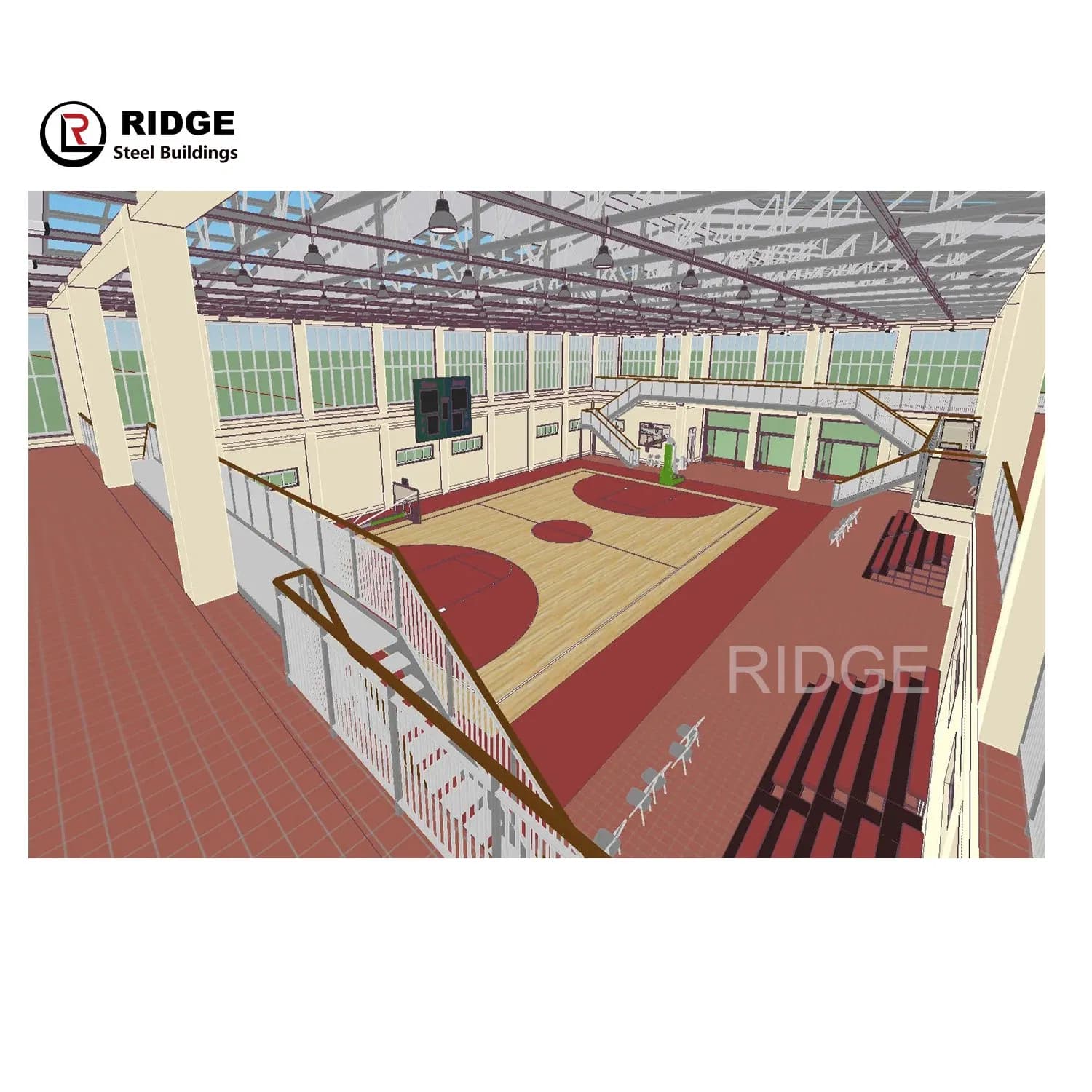 Steel Structure Building Steel Structure Sport Stadium