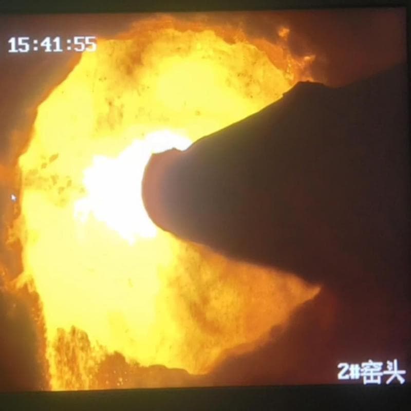 Rotary Kiln Head CCTV System with Temperature Measurement