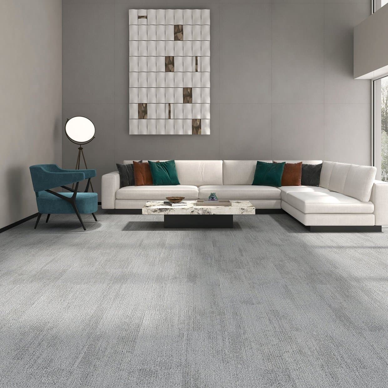 Anti Slip Carpet Tile 50*50cm 100% Nylon Carpet Supplier