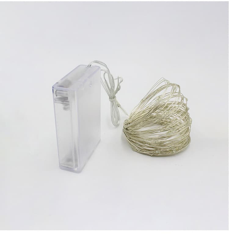 Warm White Try Me 2AA Battery Box Powered LED Mini Copper Wire String Lights