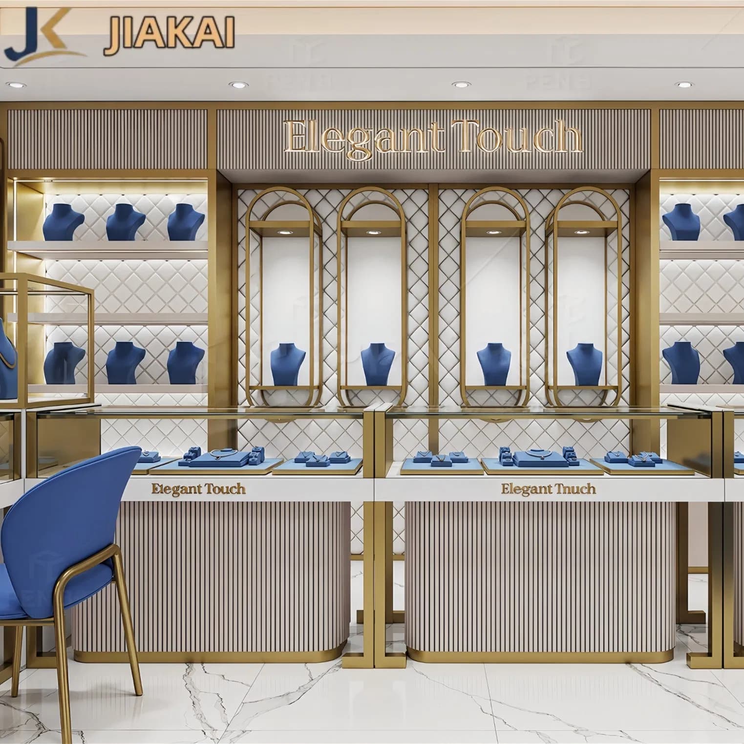 Custom Jewelry Store Equipment Jewelry Shop Counter Interior Design Display Showcase