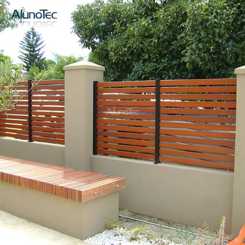 Outdoor Balcony Security Balustrade Metal Black Easily Assembly Hospital Commercial Project