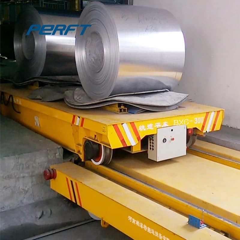 China Supply 25 Ton Electric Transfer Cart Rail Trolley for Steel Mill