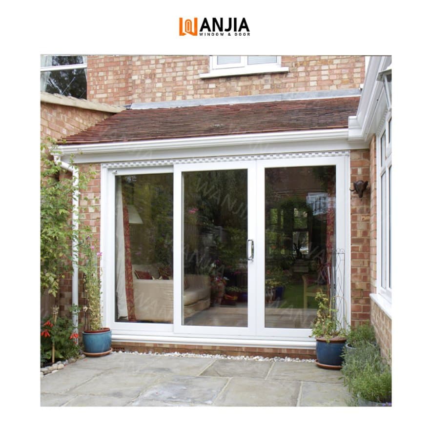 Customizable Color UPVC Double Glazed Sliding Patio Doors