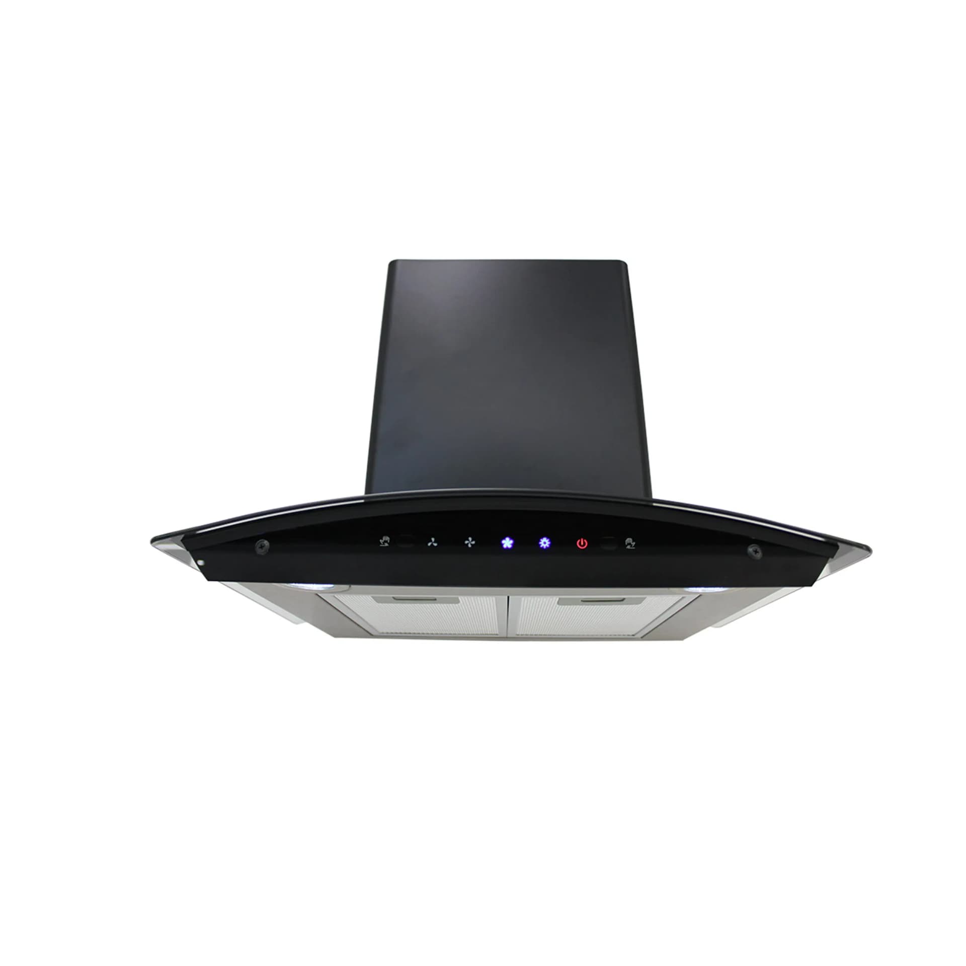 Modern Home Kitchen Appliance Apartment 3 Speed Touch Control Curved Cooker Range Hood