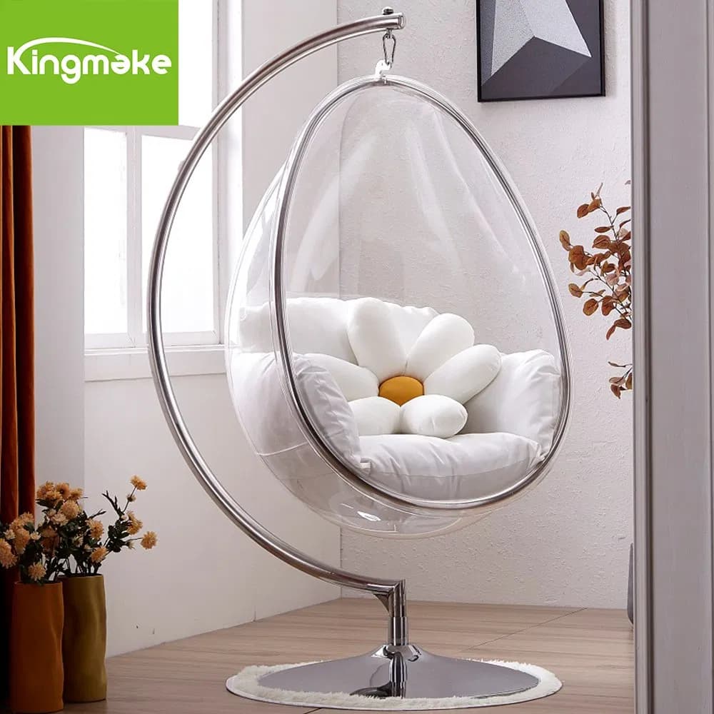 Hot Sell Outdoor Hanging Rattan Egg Leisure Patio Swing Chair with Cushion