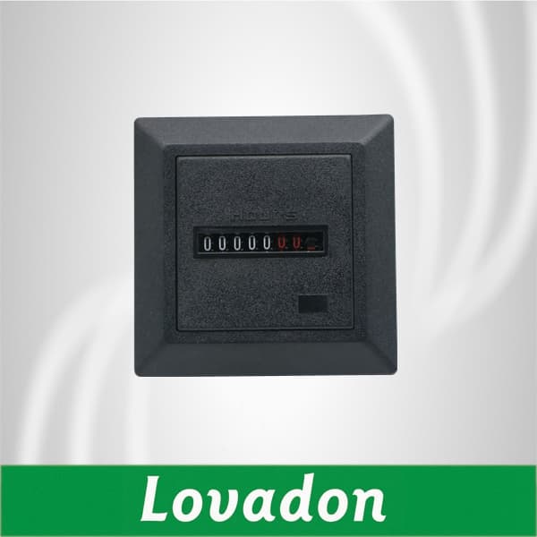 AC220-240V Hm-1 Black Non-Resettable Square Sealed Hours Timer Meter Gauge Counter Hour Meter