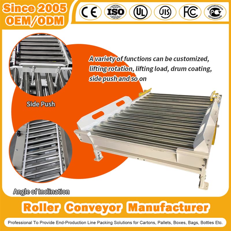 Powered Roller Conveyor Factory Can Customized The Body Customized 4-8mm Thick Steel Plate.
