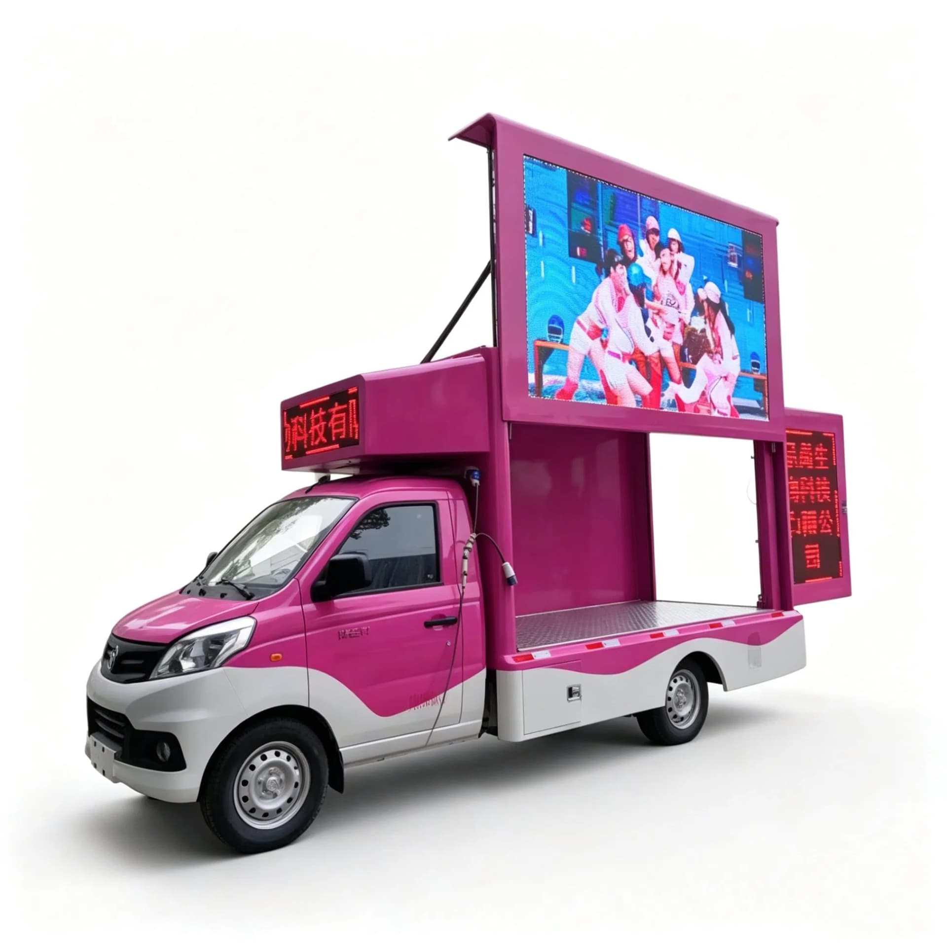 Factory Direct Sale 4X2 Diesel Outdoor LED Display Advertising Truck, Mobile Digital Billboard Vehicle for Street Marketing Campaign