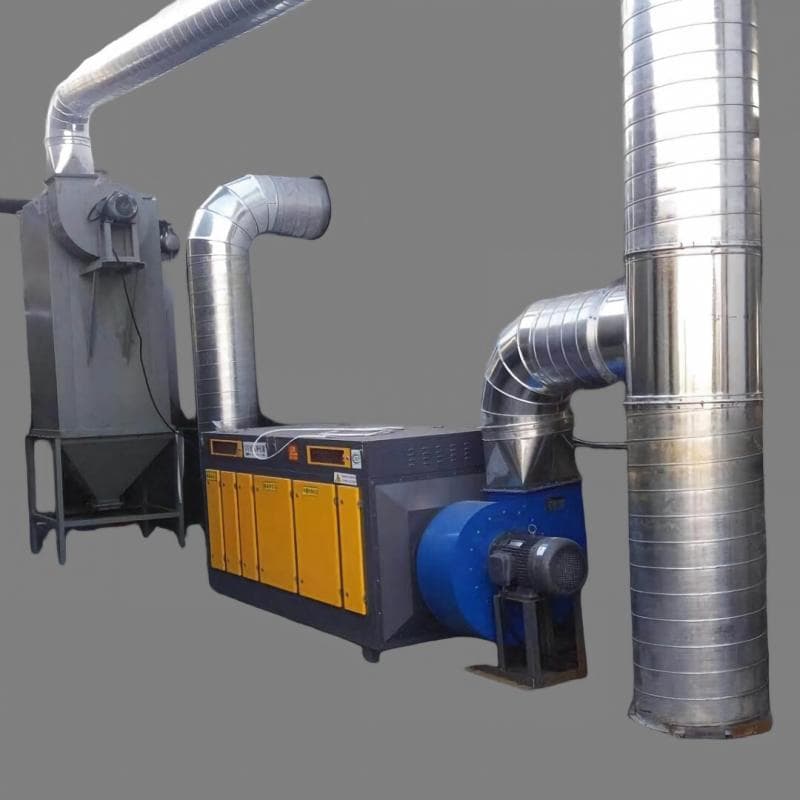 UV Photooxygen Catalytic Scrubber for Chemical Plant with Titanium Dioxide.