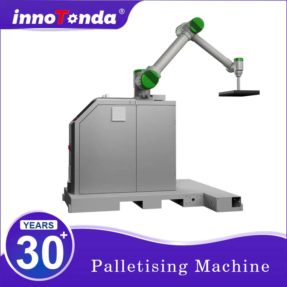 Automatic Carton Box Palletizing Robot Arm Palletizer for Beer Yogurt Milk Carton