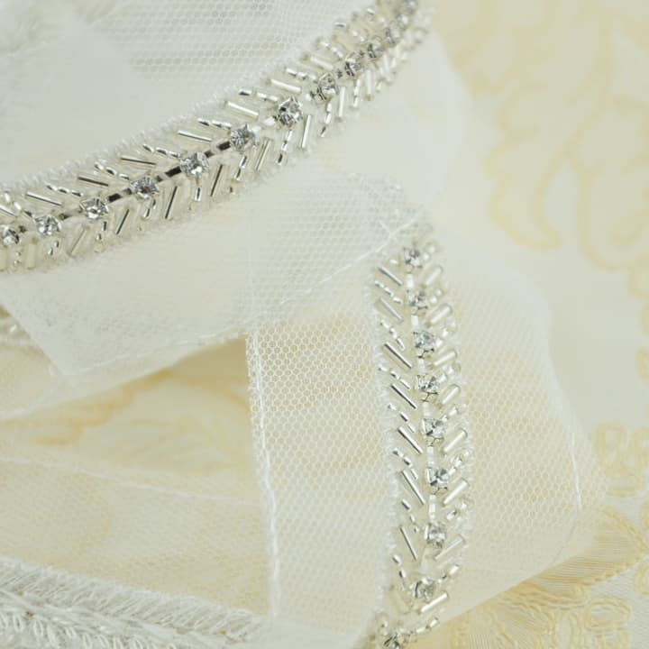 Wholesale Bead with Chain Handmade Crystal Trim for Dress