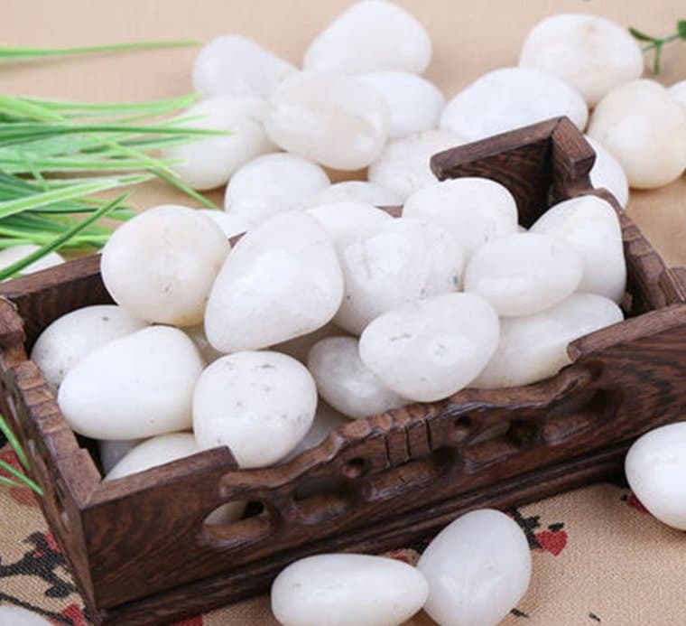 Natural River Round Black Pebbles Competitive Price Landscaping Garden Tumbled Polish White Cobbles & Pebble Stone