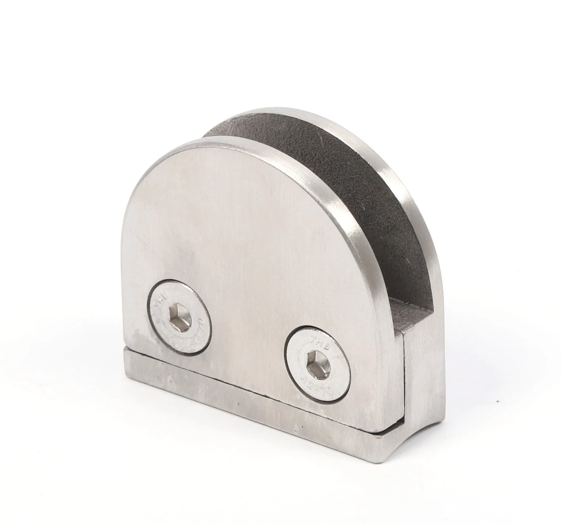 Stainless Steel Baffle Plate Clip Glass Clamp for City Bus Subway