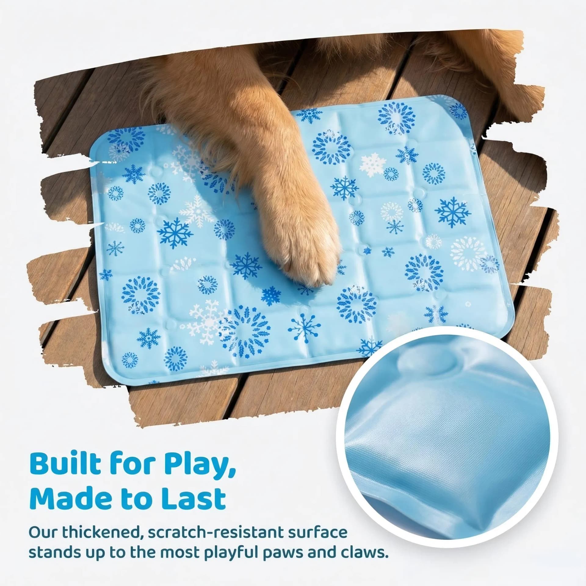 Outdoor Dog Cooling Mat - Washable and Portable Summer Essential
