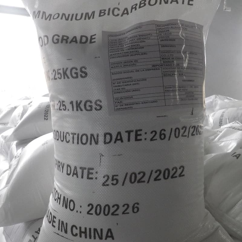 Food Grade Additive Potassium Bicarbonate CAS: 1066-33-7 Baking Swelling Powder Ammonium Bicarbonate