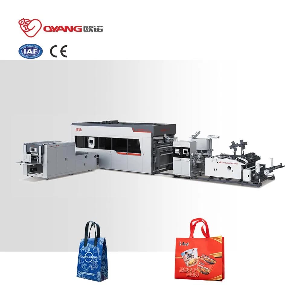 Modern Design Fully Automatic Non Woven Box Bag Making Machine