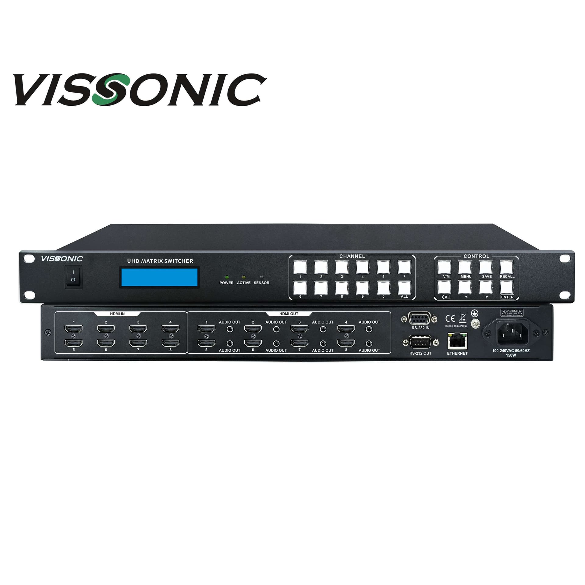 UHD 2K 4K HDMI 8X8 Matrix Signal Management Switcher