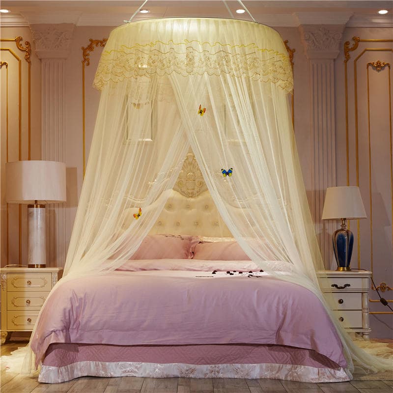 Mosquito Net Court Style Romantic Gradient Color Round Mosquito Net