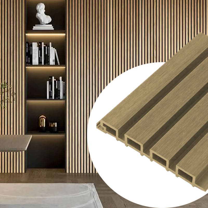 Modern 168*24mm WPC Wall Panel Waterproof Wood Composite Cladding for Interior Decoration