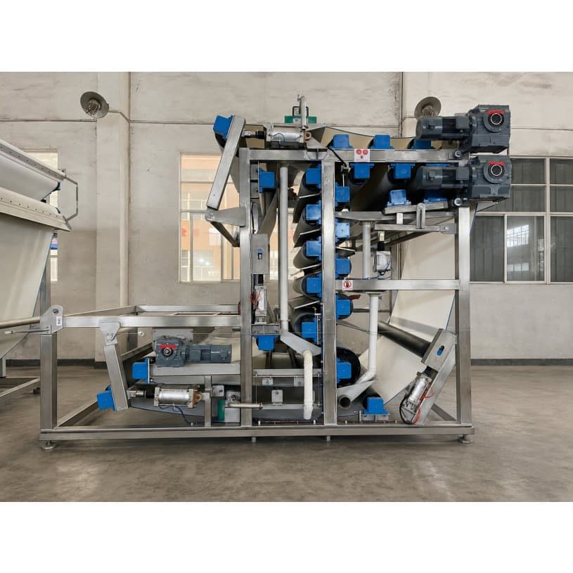 New Product Ideas Adjustable Pressure Control Filter Cloth Belt Sludge Press Machine for Secondary Dewatering