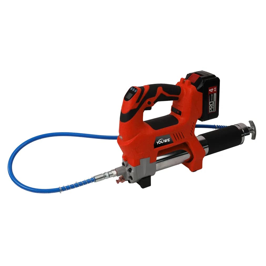 Gun Electric Grease Pump with 2X4.0A Batteries and Charger, 12, 000 Psi