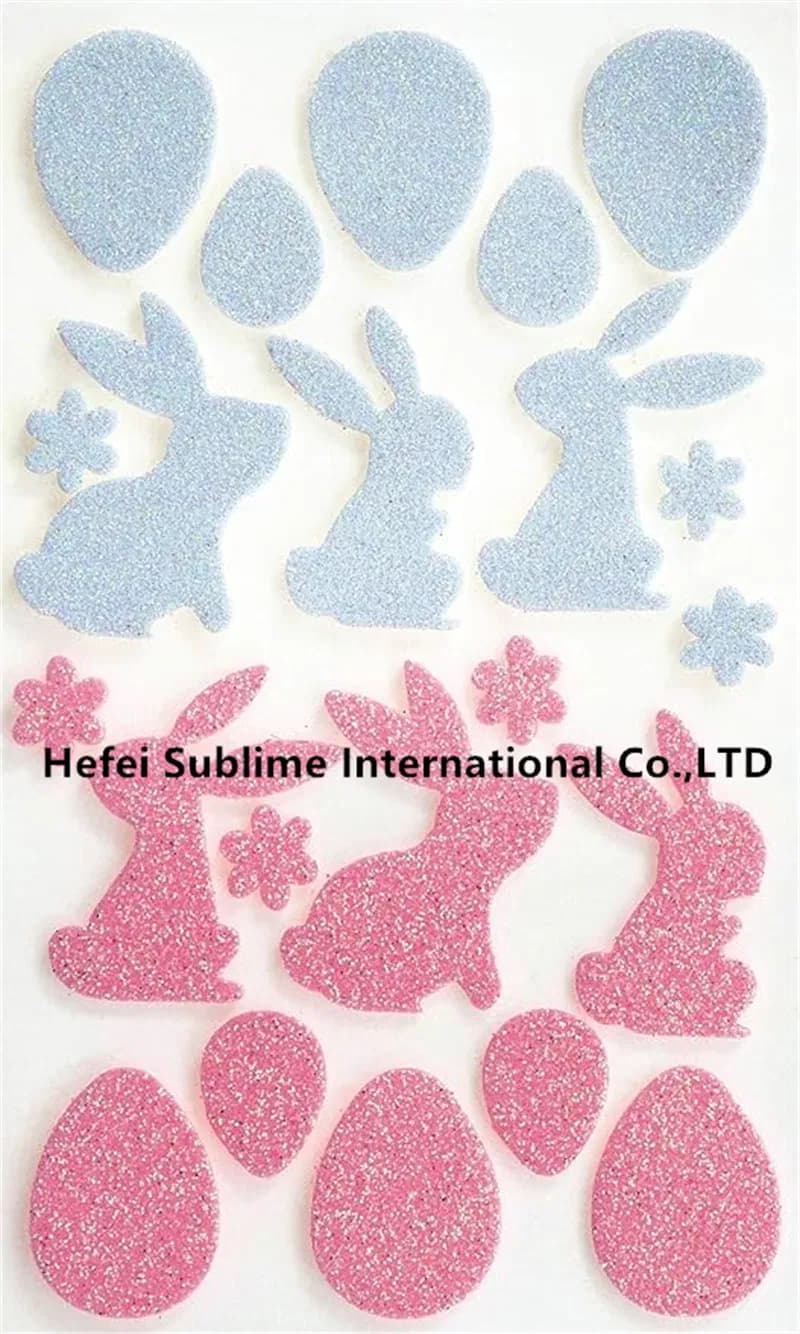 Foam Rubber Glitter Stickers, Ideal for Decorating and Decorating Greeting Cards