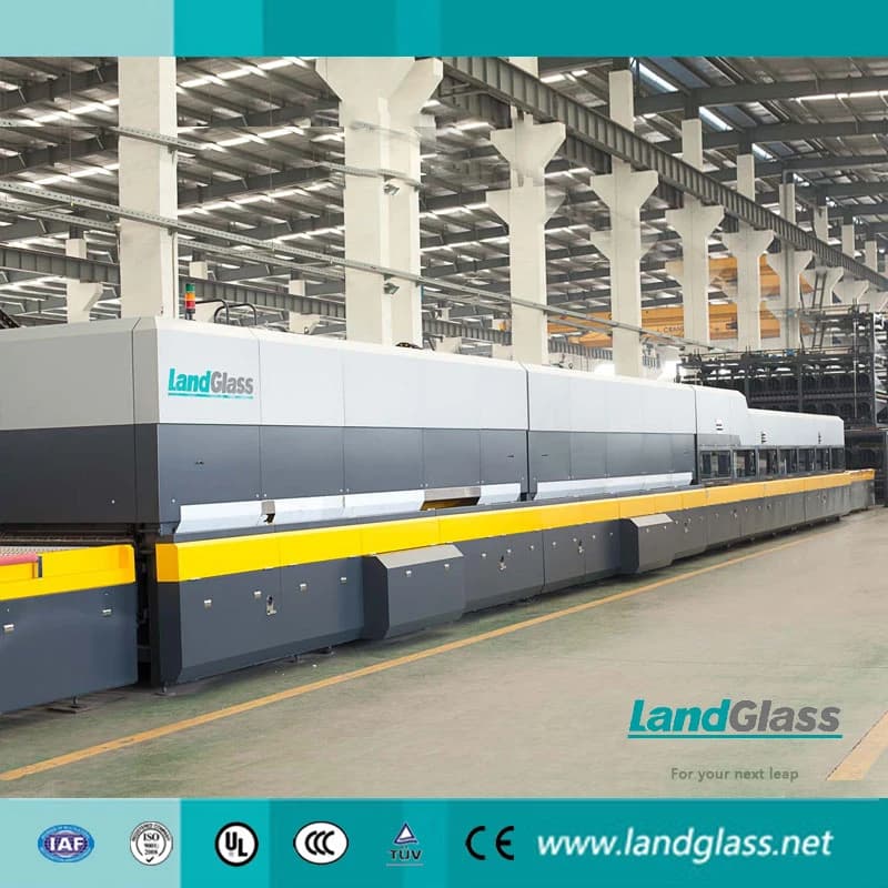 Landglass Convection 4mm Continuous Building Flat Tempered Glass Production Machine