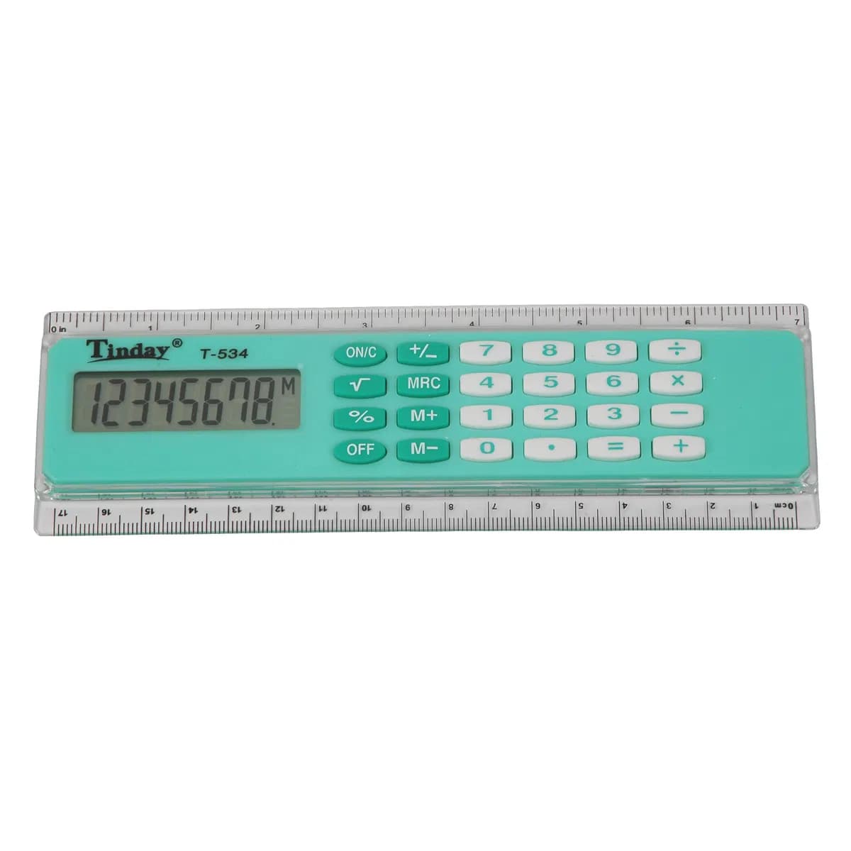 School Stationery Plastic Ruler with Easy-to-Read Inch and Centimeter Markings