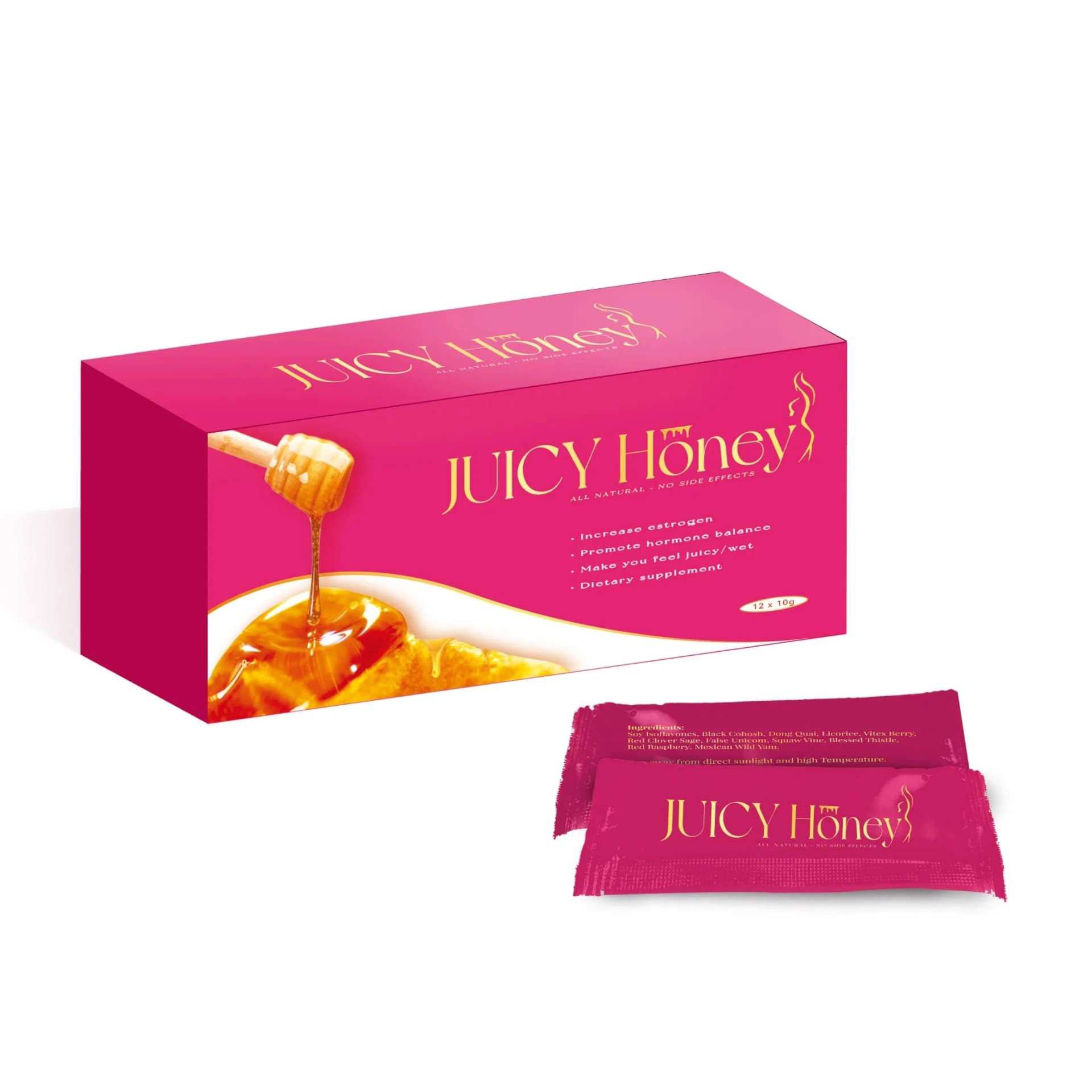Free Sample Customized Female Libido Juicy Honey Miel Aphrodisiaquewith Good Effect