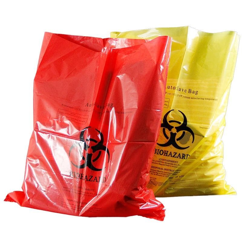 Plastic Disposable Waterproof Garbage Bag Medical Waste Biohazard Bag for Hospital