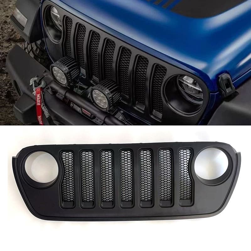 Modified Car Front Bumper Grill Front Grille for Jeep Wrangler Jl 2018+