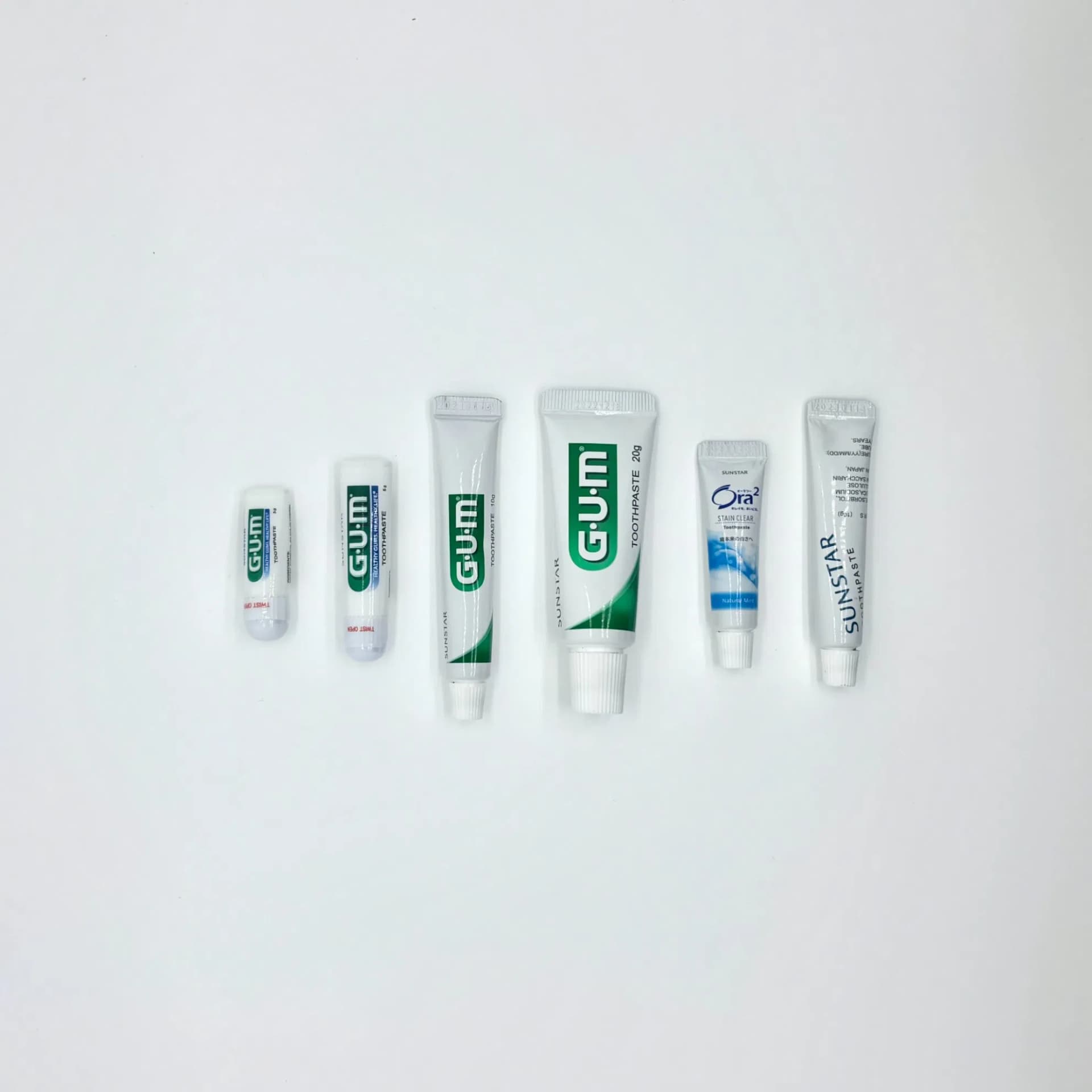 Premium Sunstar, Ora2, Gum Toothpaste for Hotels - 3G, 5g, 10g, 20g Options 05