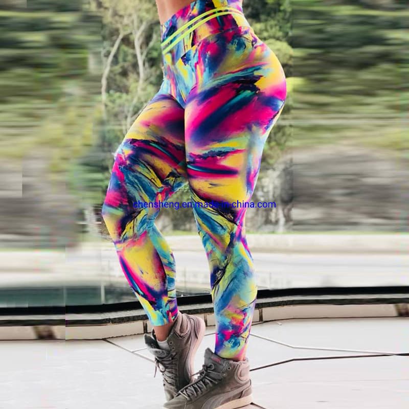 Colorful High Quality Sports Yoga Leggings Special High Waisted Workout Leggings for Women