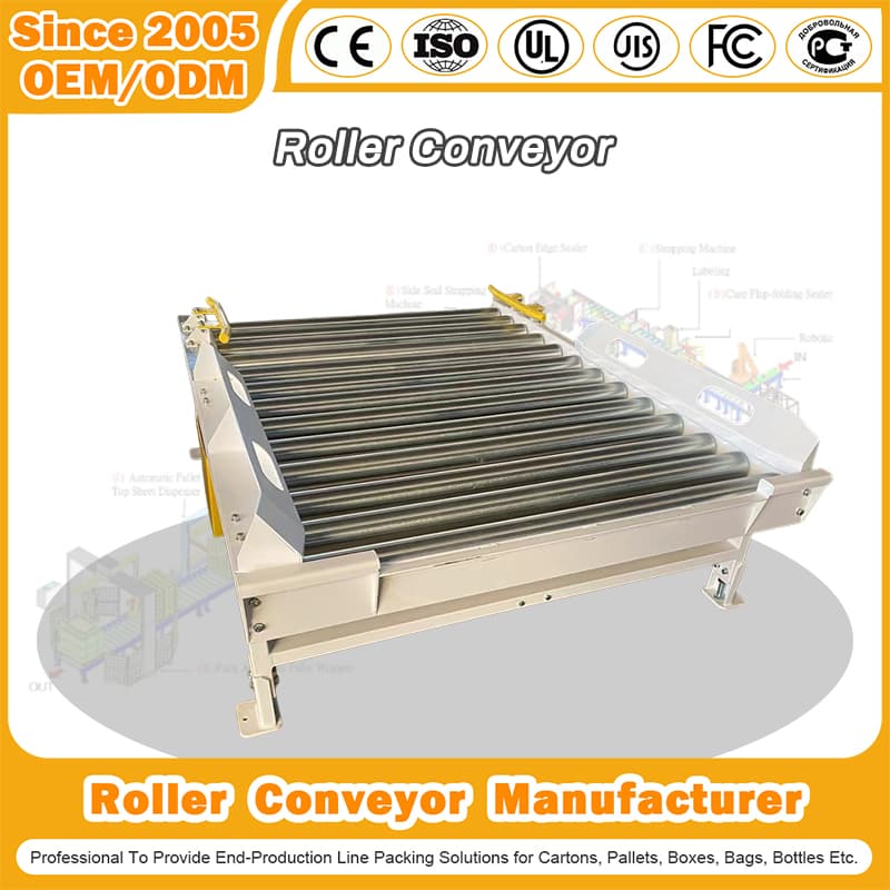 PP/Pet Kit Banding Strapper Fully Automatic Pallet Strapping Machine Angle of Inclination Roller Conveyor Manufacturer for Machinery/Paper Industry