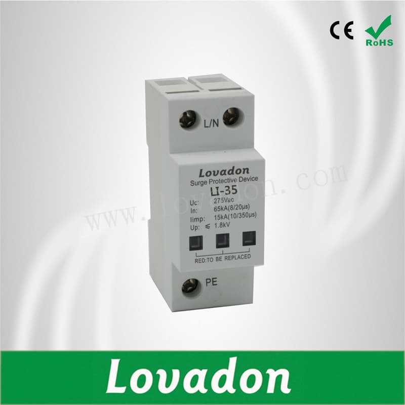 Ndu3-35 SPD Surge Protector Device Three Phase 4p Lightning Protection